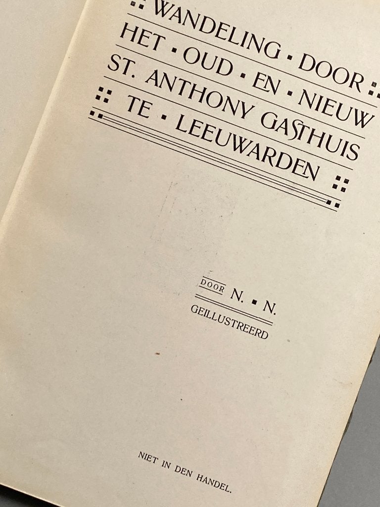 Het St. Anthony gasthuis te Leeuwarden 1905, Ophalen of Verzenden