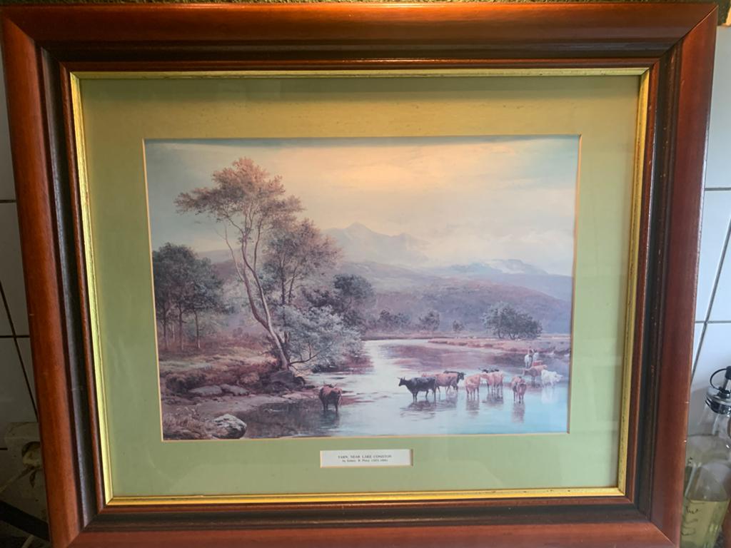 Ingelijste print 'Tarn, Near Lake Coniston' Sidney R. Percy, Ophalen