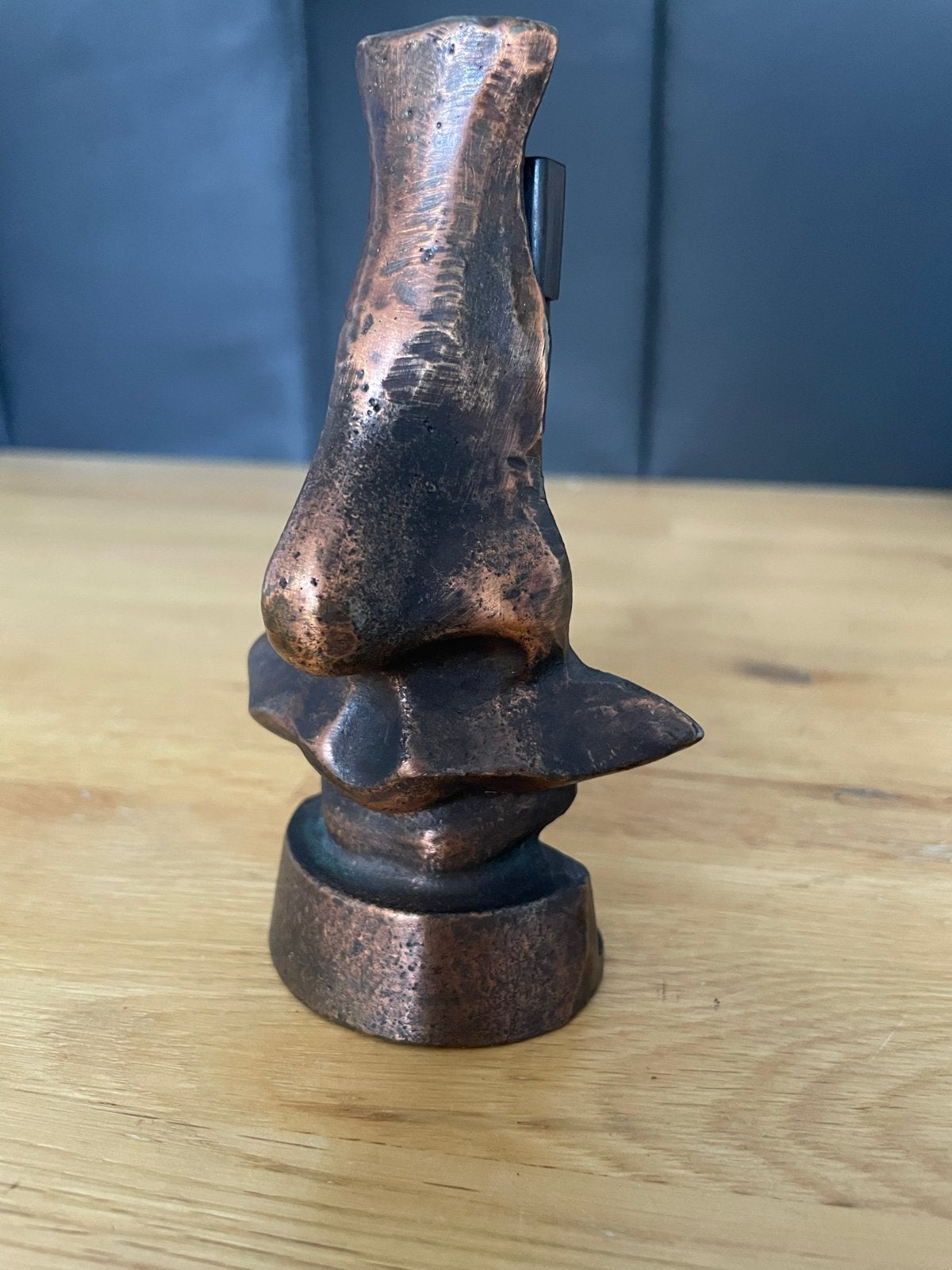 Bronzen neus sculptuur, Overige onderwerpen, Minder dan 20 cm, Ophalen of Verzenden, Beeld