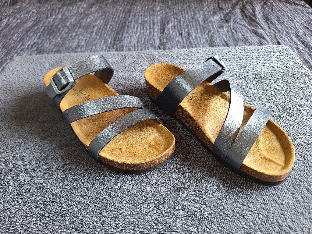 Hush Puppies dames slippers grijs maat 38, Slippers, Ophalen of Verzenden, Zo goed als nieuw, Grijs