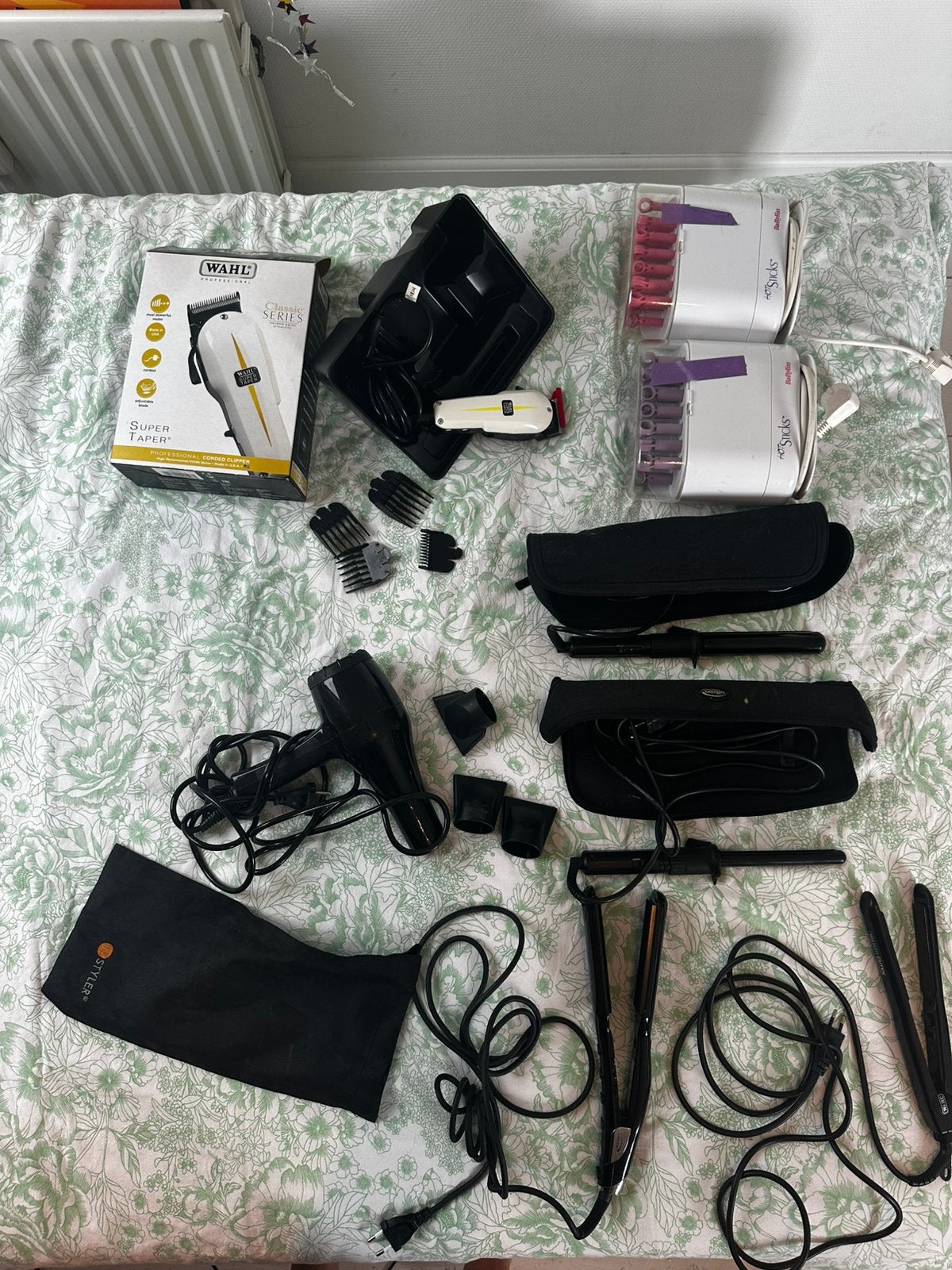Complete professionele haarstyling set, Wahl, Babyliss etc., Ophalen of Verzenden, Zo goed als nieuw, Krultang of Stijltang