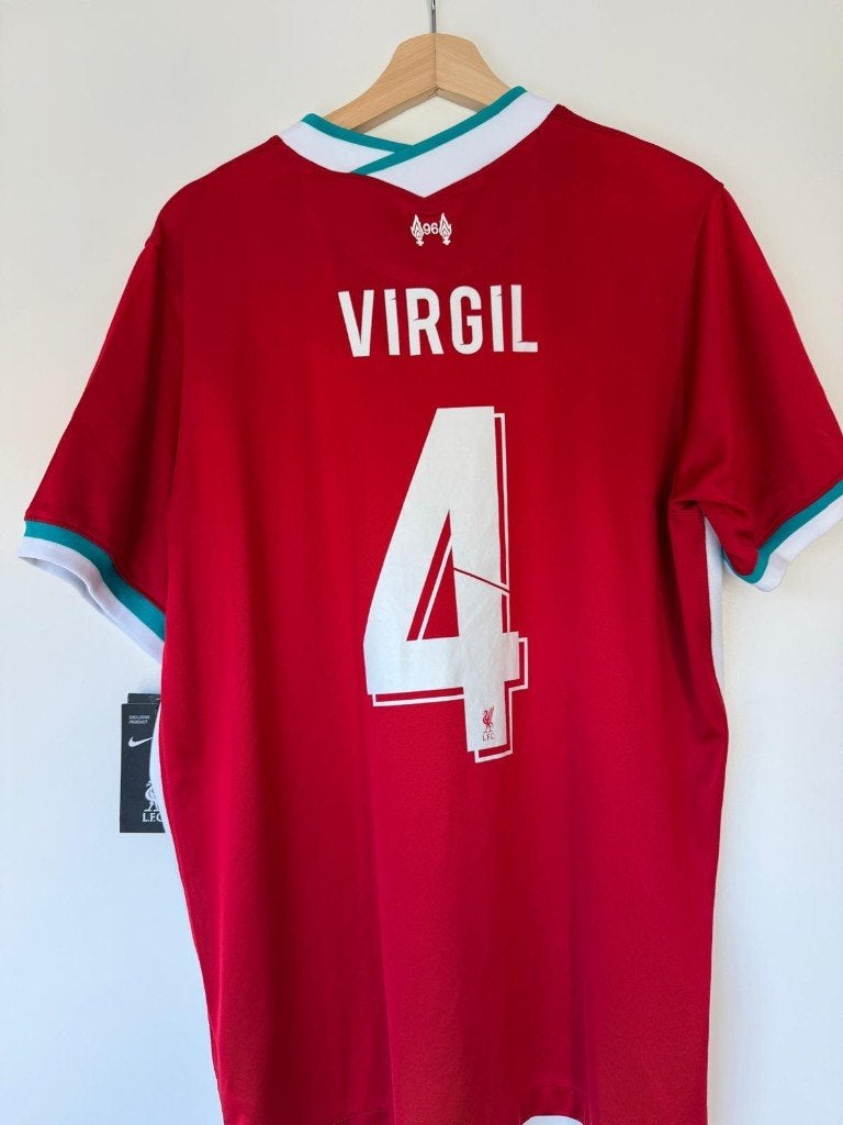 Virgil van Dijk Liverpool Thuisshirt 2020/21 – Maat S – Nike, Ophalen of Verzenden, Nieuw, Shirt