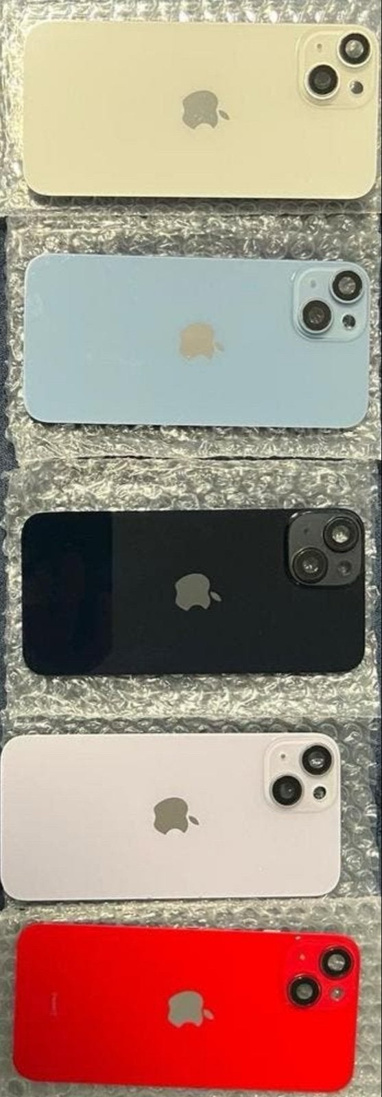 6x Originele iPhone 14 Achterkanten Glas - Diverse Kleuren, Telecommunicatie, Mobiele telefoons | Toebehoren en Onderdelen, Ophalen of Verzenden