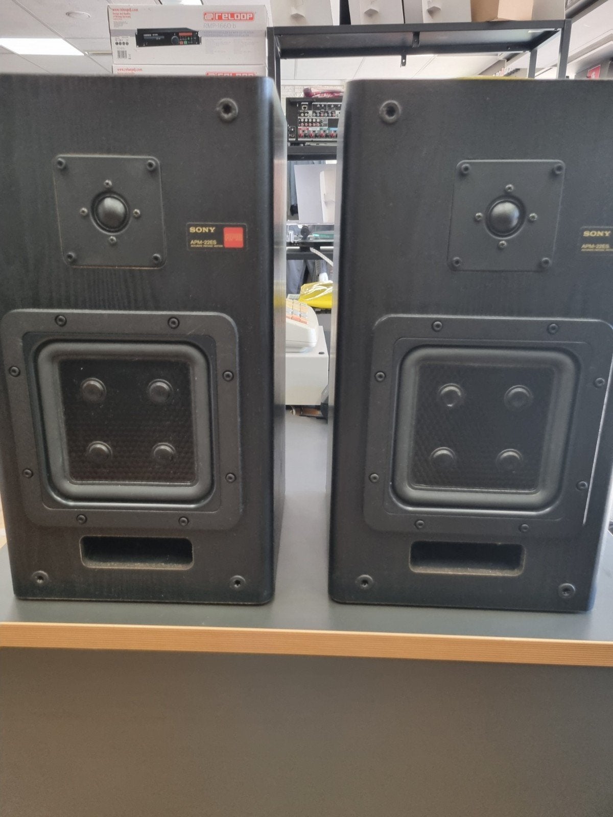 ✅Sony APM 22 ES Mk2 luidsprekers (topconditie), Ophalen, Stereo speakers, 120 tot 150 watt, //