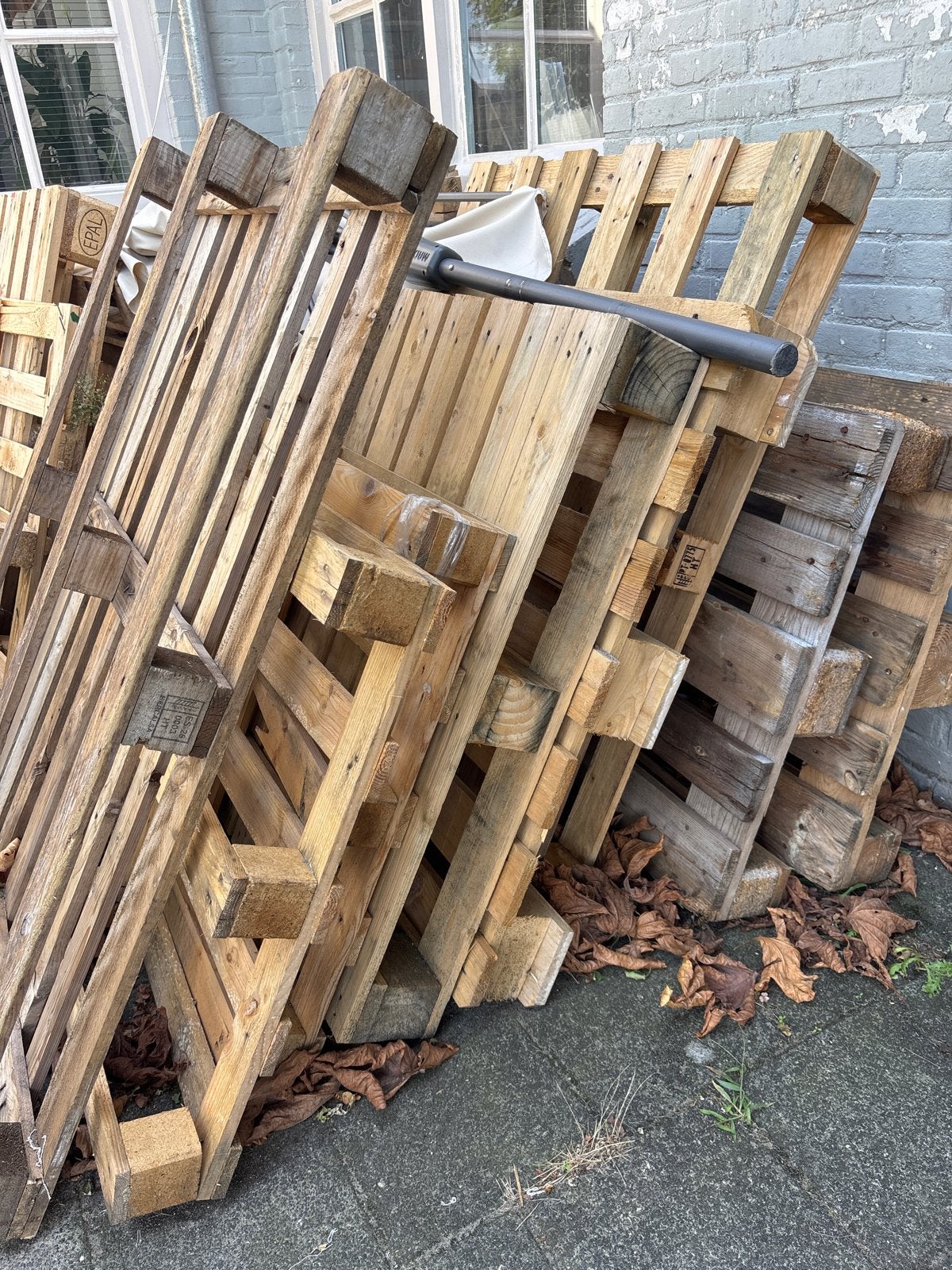 Gratis pallets ophalen, Doe-het-zelf en Verbouw, Platen en Panelen, Ophalen, Gebruikt, Hout