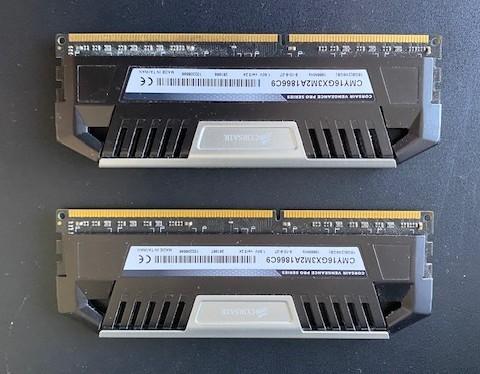 2xCorsair Vengeance Pro CMY16GX3M2A1866C9 (qwe), Computers en Software, RAM geheugen, Gebruikt, DDR3, Ophalen of Verzenden, Desktop