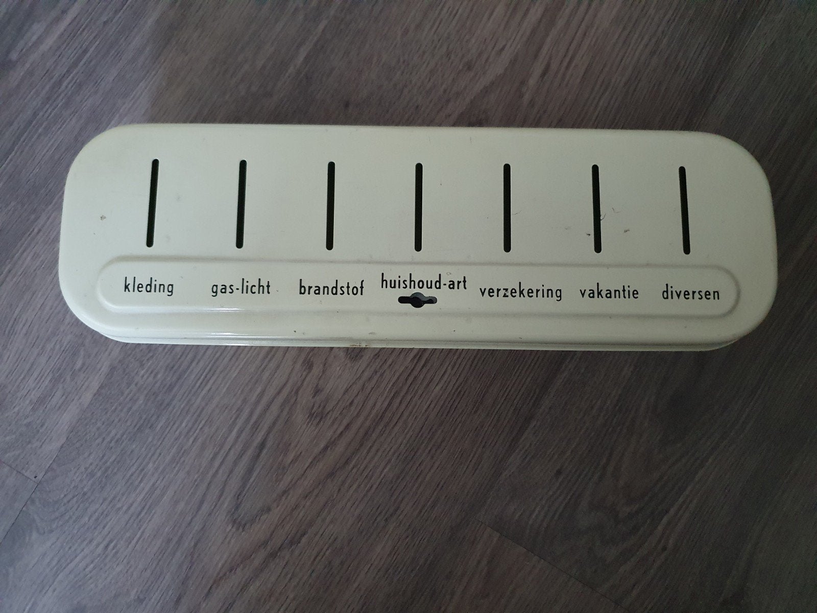 Vintage Brabantia| Budgeteer spaarpot, Ophalen of Verzenden, Gebruikt, Metaal