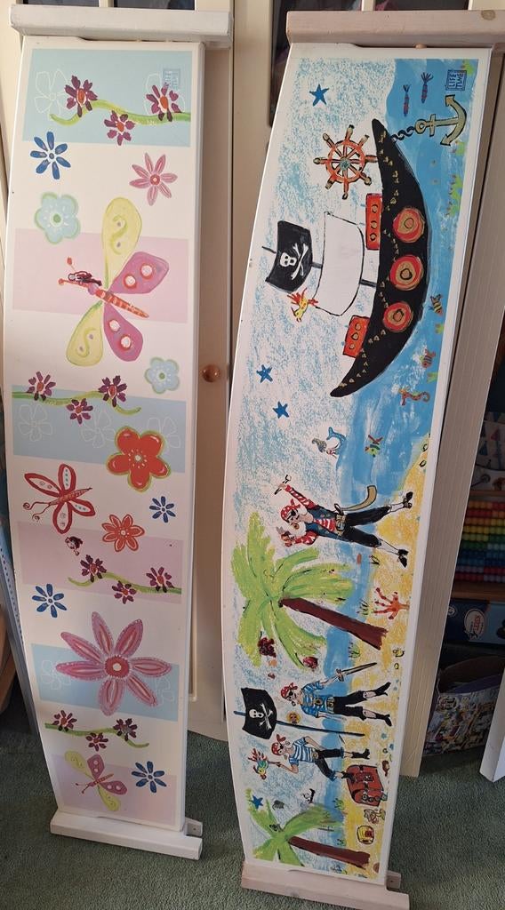 Lifetime bedrand uitvalbeschermer - Piraten en Bloemen, Kinderen en Baby's, Kinderkamer | Bedden, Ophalen, Gebruikt, 140 tot 160 cm