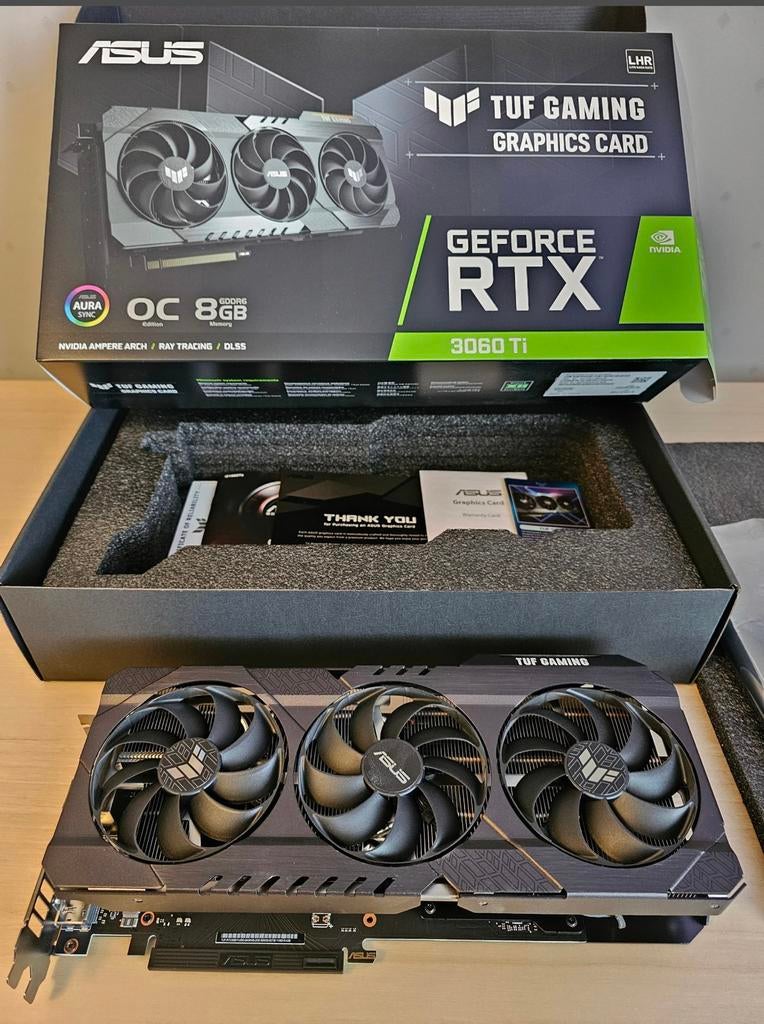 RTX 3060Ti, Computers en Software, Videokaarten, Zo goed als nieuw, PCI-Express 3.0, GDDR6, Ophalen of Verzenden