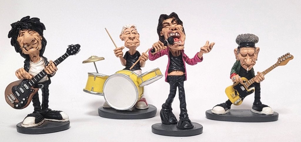 Ron Wood Rolling Stones beeldje by Warren Stratford deco, Info@deconoord.nl, Deco Noord, Nieuw, Ophalen of Verzenden
