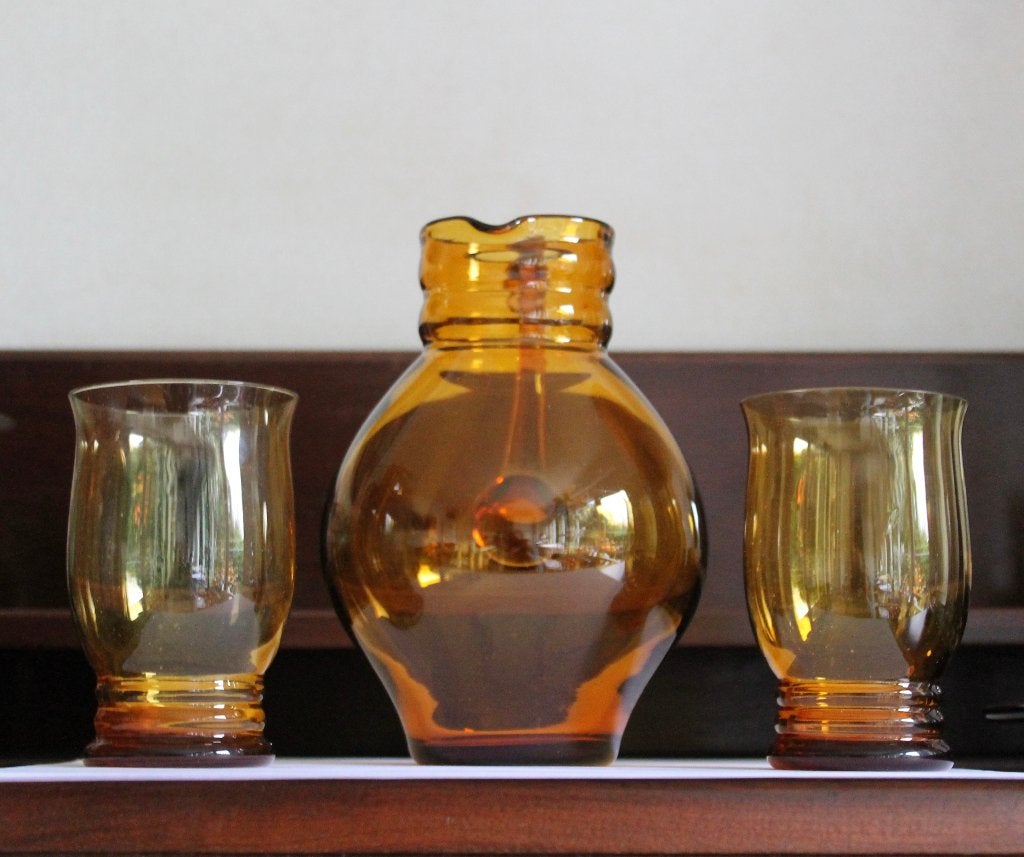 Copier Leerdam, Leerdam glas, Waterstel, Antiek en Kunst, Antiek | Glas en Kristal, Ophalen of Verzenden