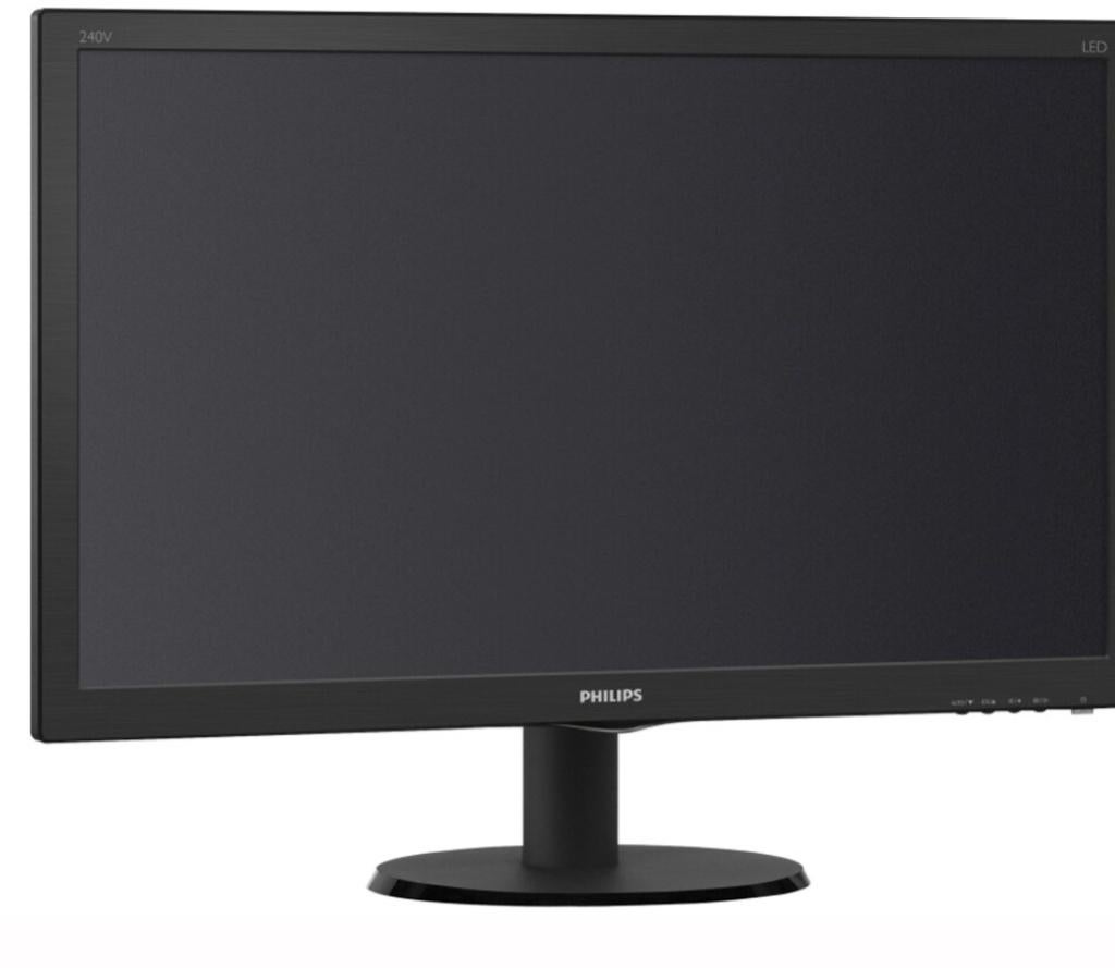 2x Philips 240V5QDSB  Monitor met HDMI + DVI + VGA, Computers en Software, Monitoren, Philips, IPS, Full HD, Zo goed als nieuw