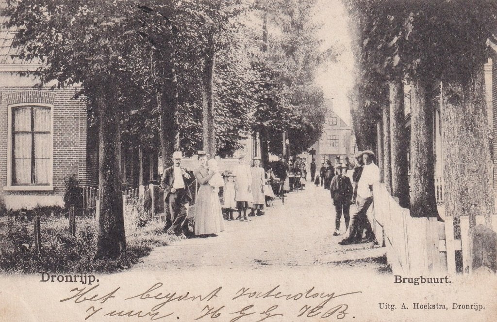 Dronrijp, Volk, 1905., Verzenden, Voor 1920, Gelopen, Friesland