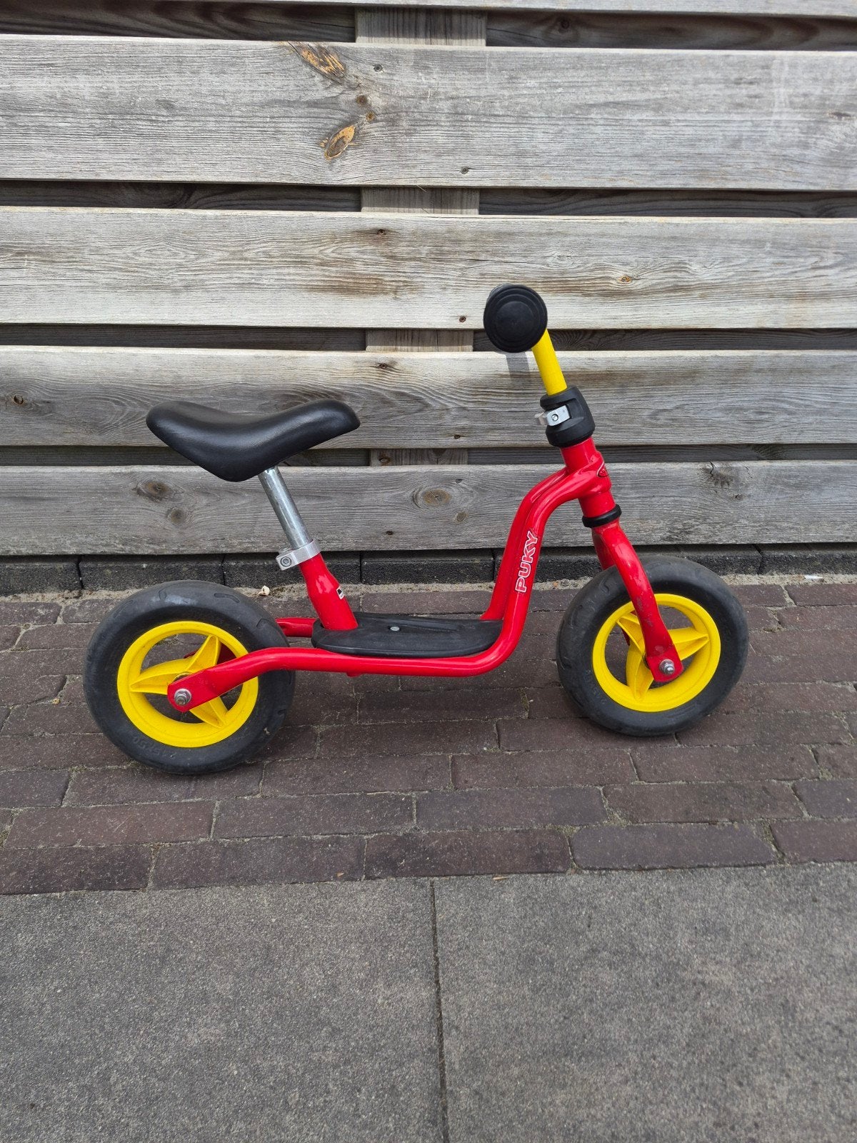 Puky loopfiets rood met geel, Ophalen, Gebruikt, Minder dan 16 inch, Puky