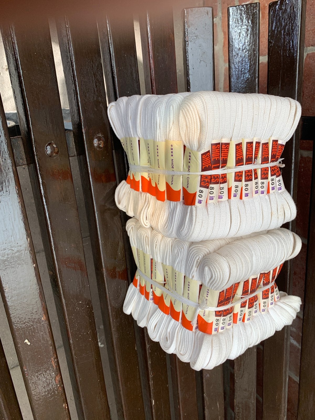 144 paar witte veters 200 cm - Bulkverkoop, Ophalen of Verzenden, Nieuw, Wit, Overige typen