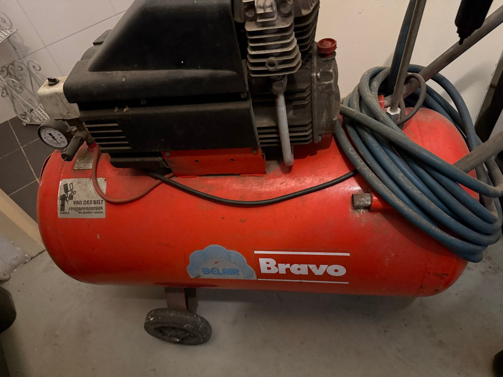 Belair Bravo Compressor - Gebruikt, Goede Staat, Gebruikt, 6 tot 10 bar, Ophalen of Verzenden, 25 tot 100 liter
