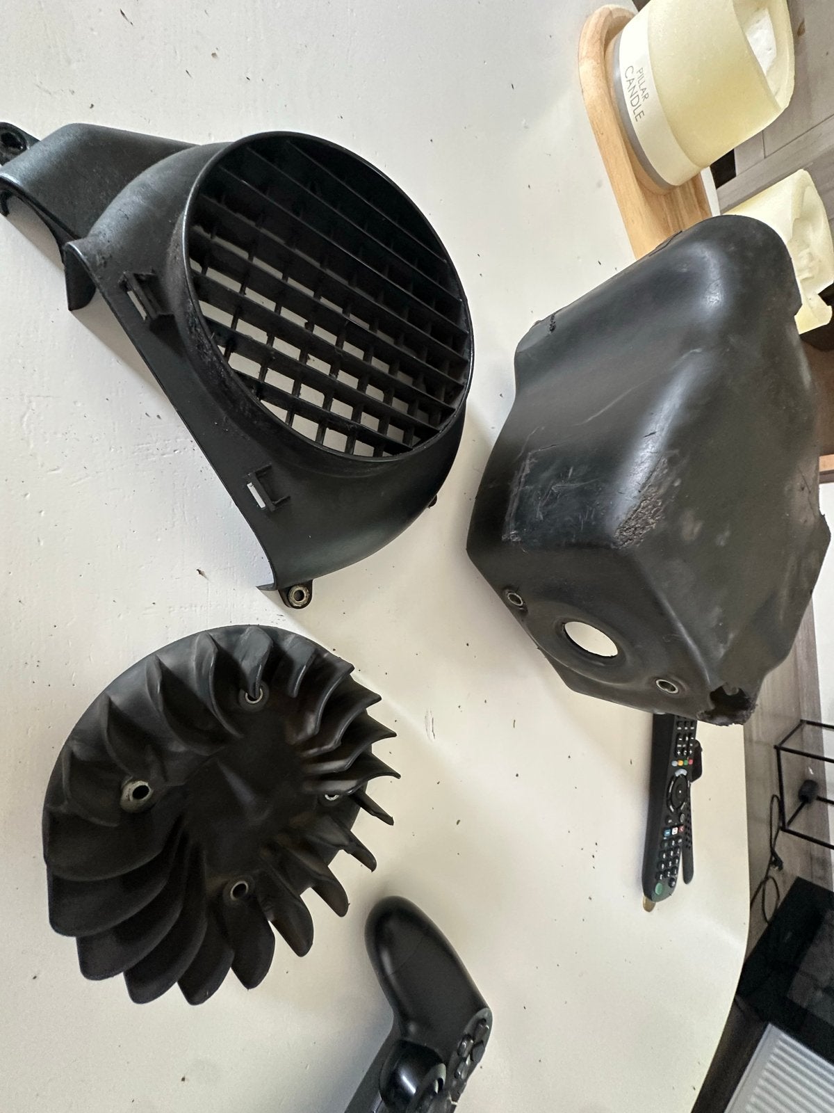 Piaggio 125cc AC koelkappen voor SKR, Typhoon, Skipper LX, Fietsen en Brommers, Ophalen of Verzenden, Gebruikt, Kap, Piaggio