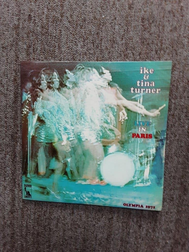 vinyl dubbel lp Ike&Tina Turner live in paris, Cd's en Dvd's, Vinyl | Rock, Gebruikt, Originele persing, Ophalen of Verzenden