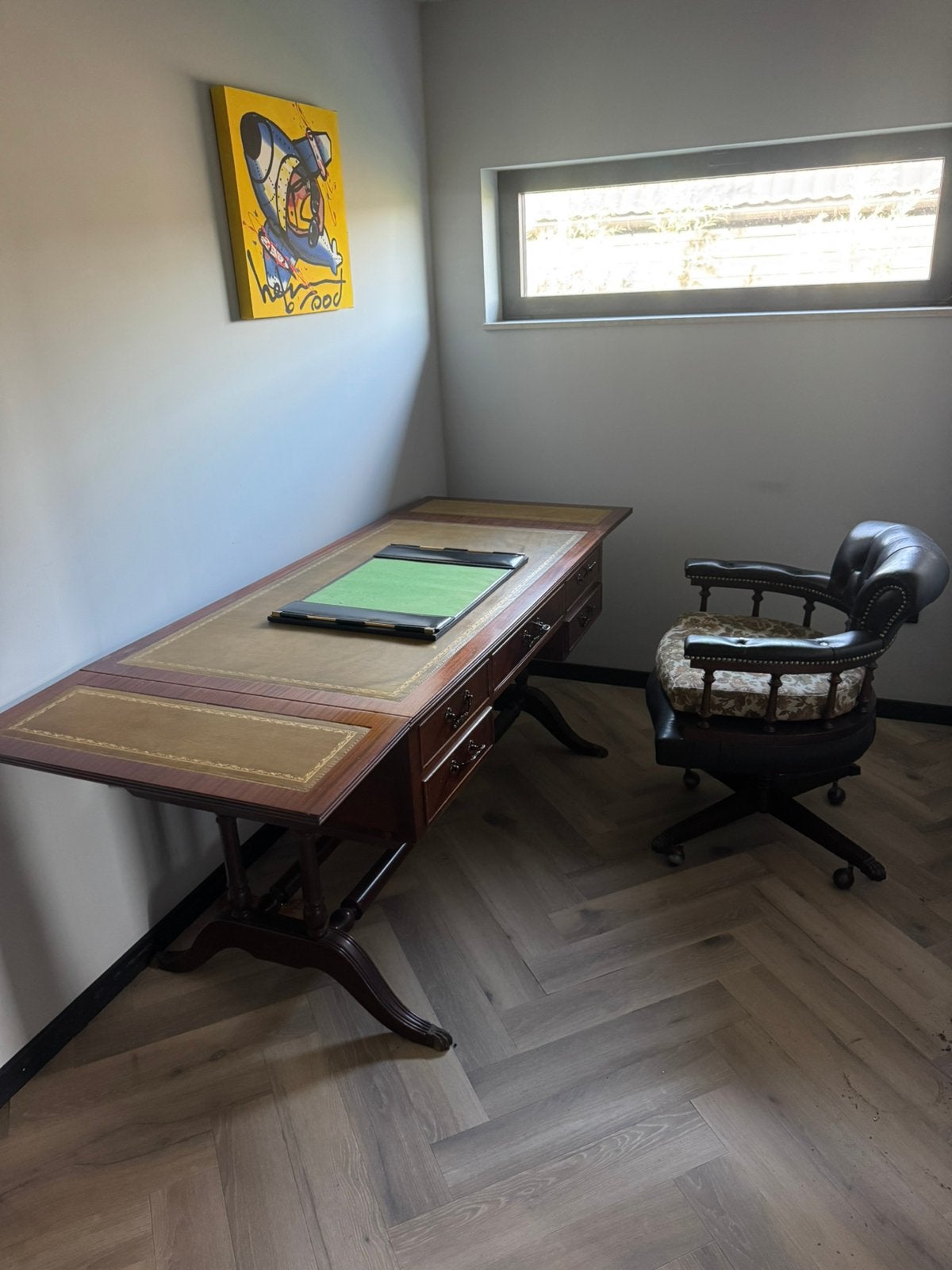 Bureau 195 x 75 + stoel, Ophalen of Verzenden