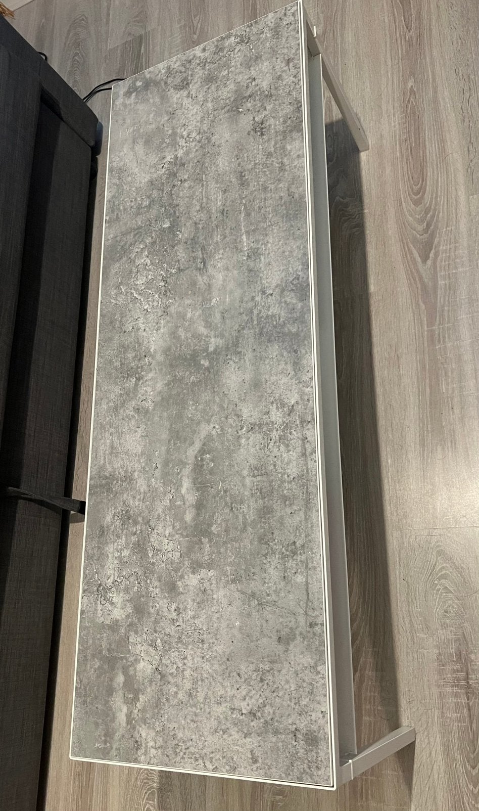 Ikea coffee table - Grey with storage, Huis en Inrichting, Tafels | Salontafels, Ophalen, Zo goed als nieuw, Rechthoekig, 50 tot 100 cm
