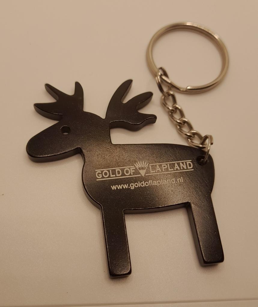 Sleutelhanger Rendier Gold of Lapland, Ophalen of Verzenden, Zo goed als nieuw, Dier of Natuur
