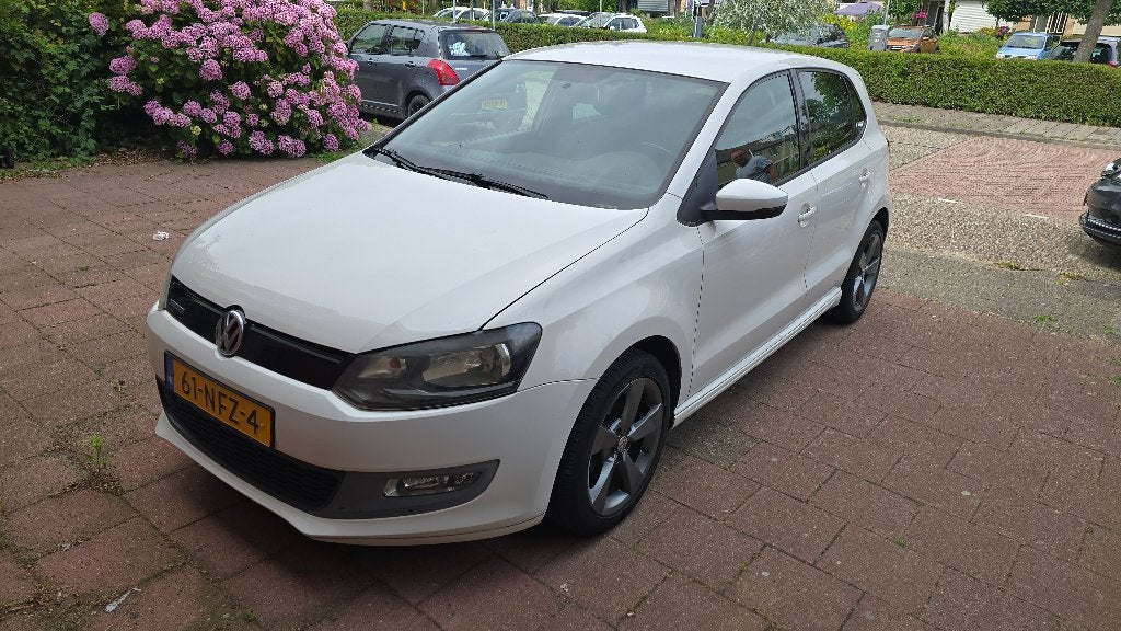 Volkswagen Polo 1.2 TDI 75PK 5D Bluemotion 2010 Wit, Voorwielaandrijving, Euro 5, Stof, Zwart