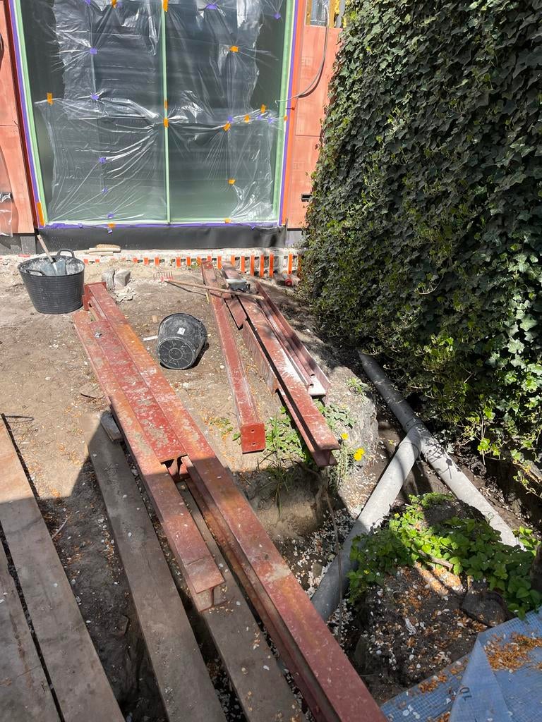 Stalen balken (HEA 100 diverse maten), Doe-het-zelf en Verbouw, Metalen, Ophalen, Gebruikt, IJzer