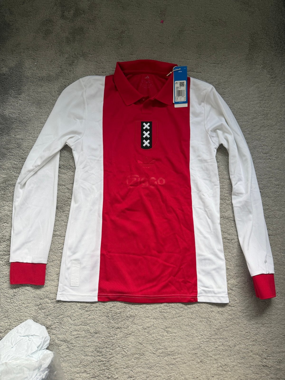 Ajax 125 Jaar Thuisshirt Lange Mouwen - Maat S NIEUW, Nieuw, Ophalen of Verzenden, Voetbal, Rood