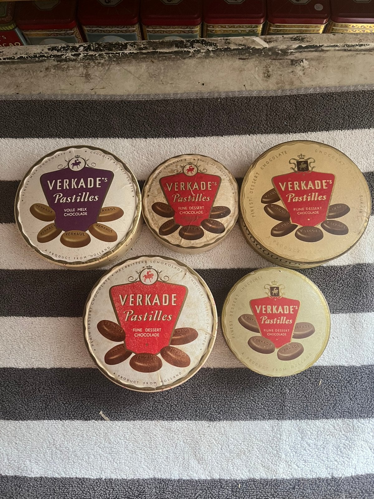 Verkade doosjes, Ophalen of Verzenden, Gebruikt, Verkade