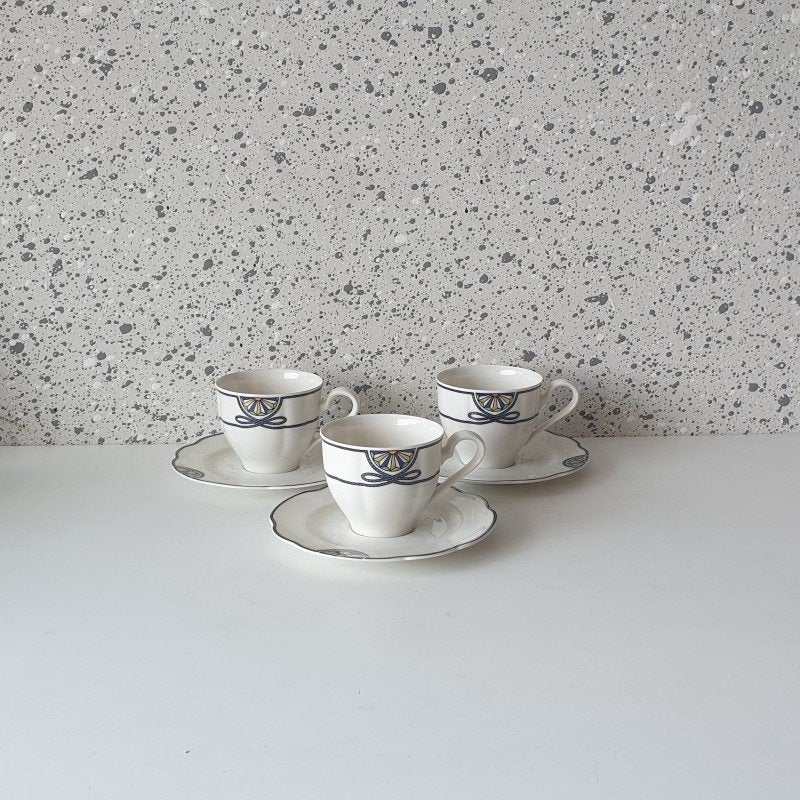 3 Rosenthal Grace Society classic Pearl kop en schotels, Ophalen