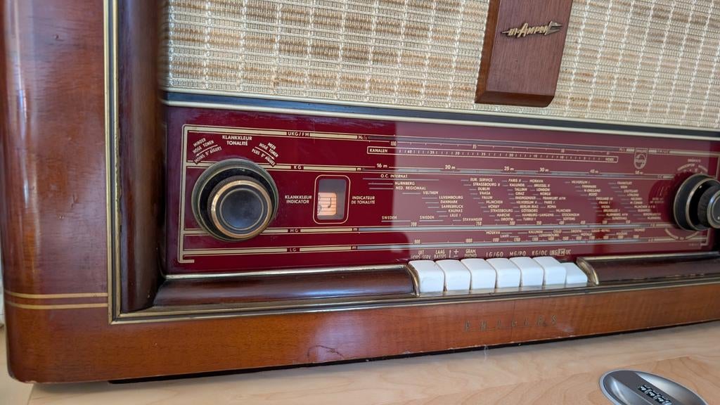 100 euro- Philips Bi-Ampli buizen radio, Audio, Tv en Foto, Ophalen of Verzenden, Buis of Buizen