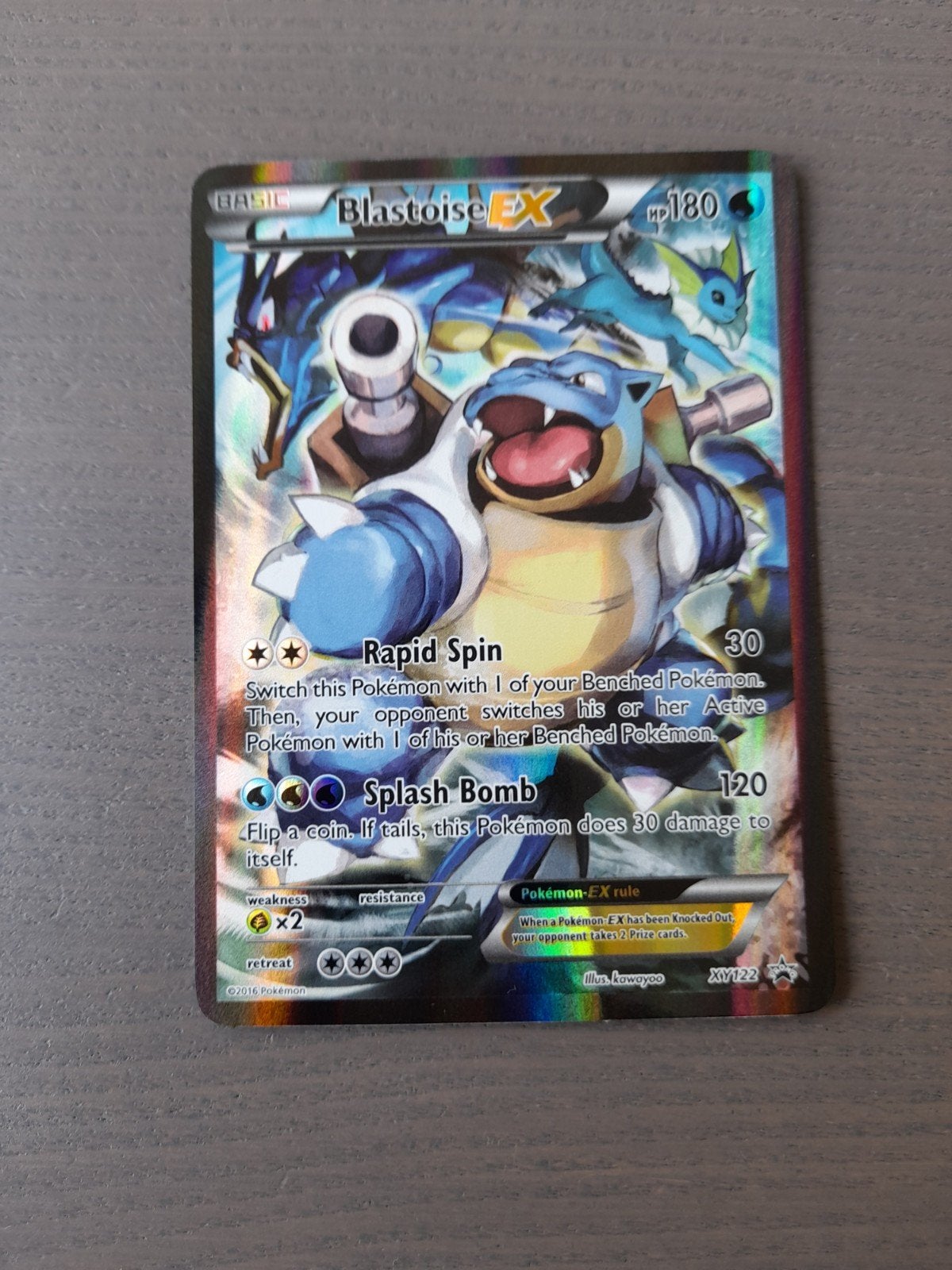 Promo xy122 blastoise ex, Ophalen of Verzenden, Gebruikt, Losse kaart, Foil