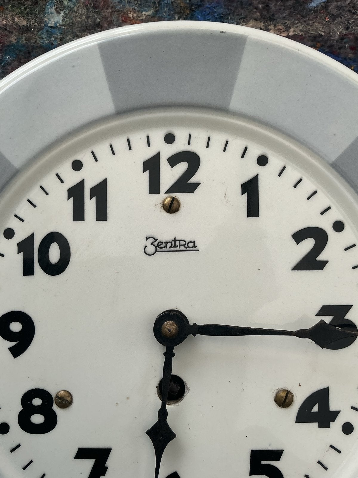 Vintage ZentRa wandklok - Jaren '50/'60, Antiek en Kunst, Antiek | Klokken, Ophalen of Verzenden
