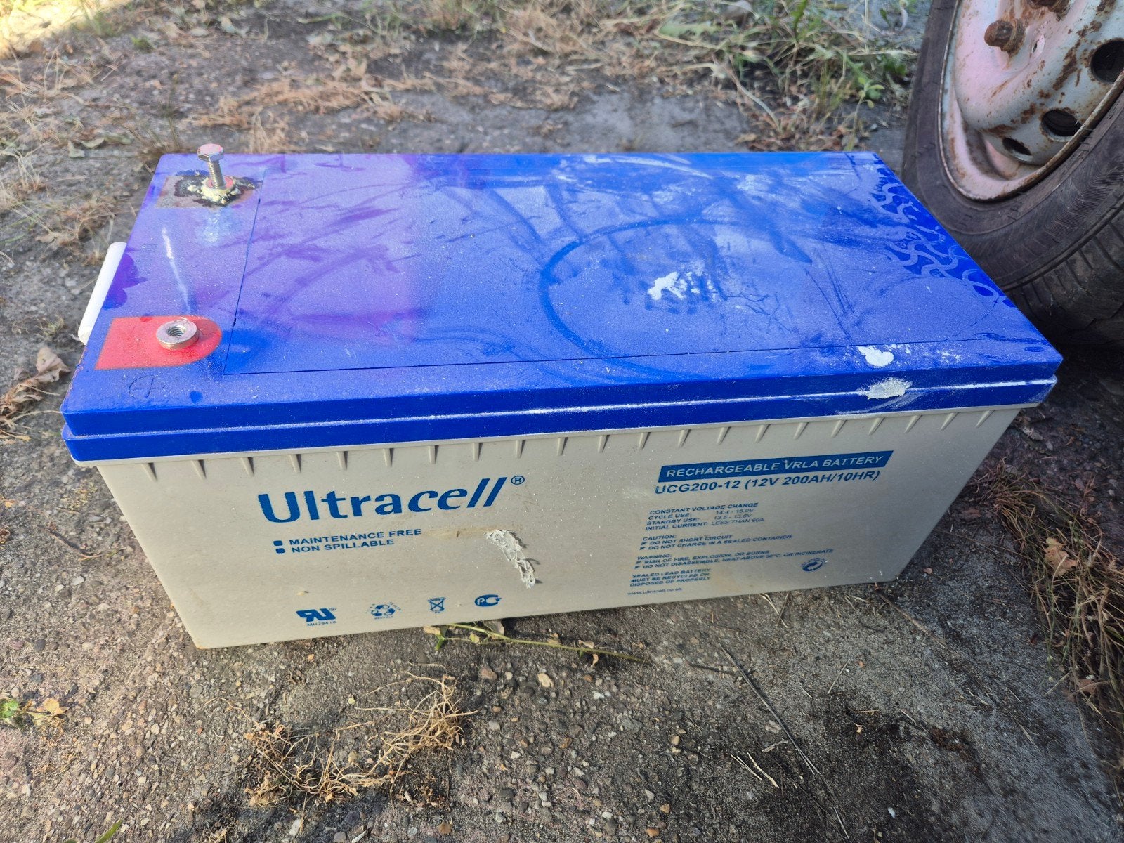 Ultracell UCG200-12 200Ah gelAccu voor Camper/Boot, Ophalen of Verzenden