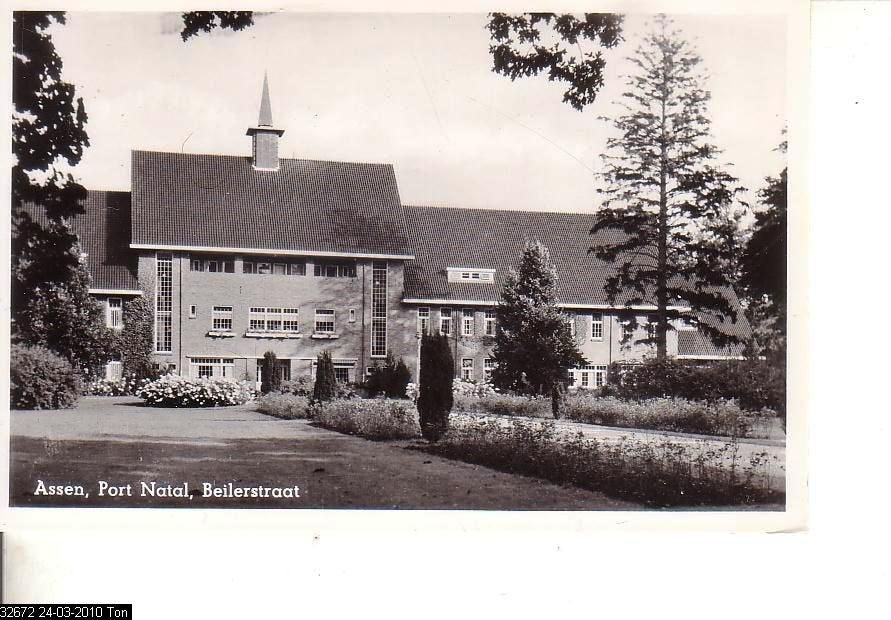 Ansichtkaart 	Assen	Port Natal	Beilerstraat, Verzenden, 1940 tot 1960, Ongelopen, Drenthe