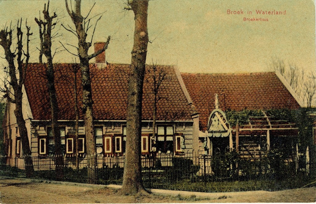 Ansichtkaart Broek in Waterland Broekerhuis, Verzenden, 1920 tot 1940, Ongelopen, Noord-Holland