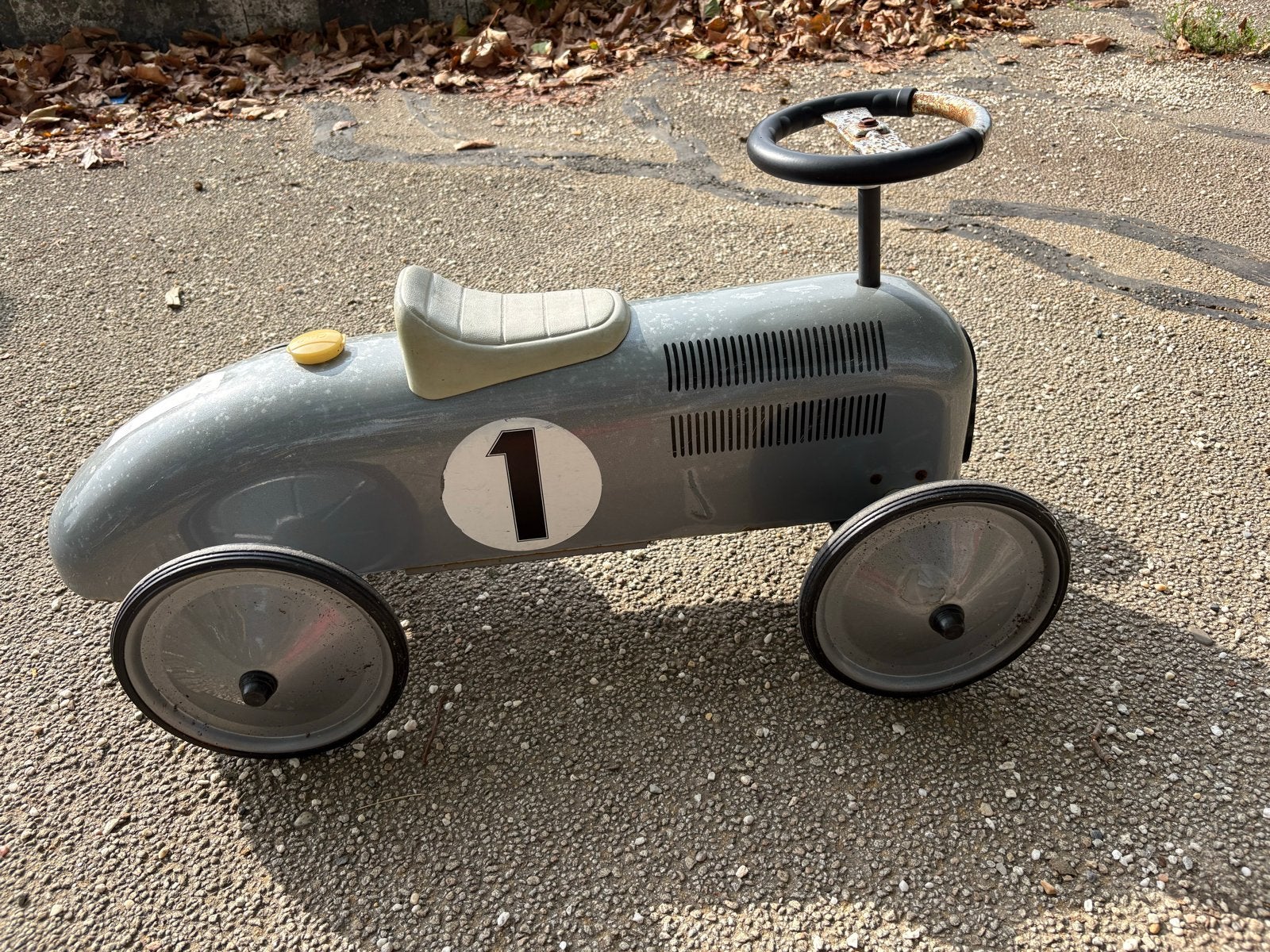 Vintage Loopauto - Raceauto nummer 1, Ophalen, Gebruikt