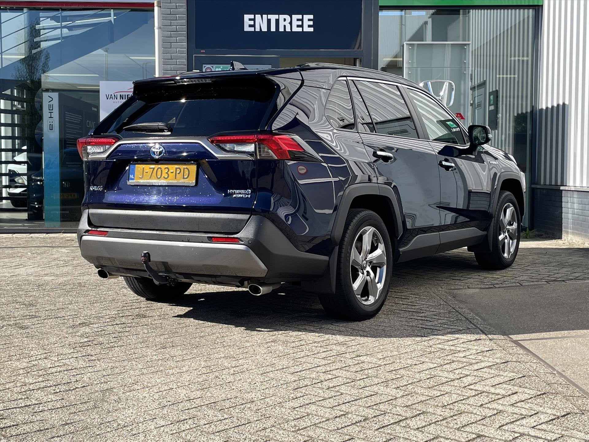 TOYOTA RAV4 2.5 Hybrid AWD Executive | Trekhaak | JBL | Came, Automaat, Gebruikt, 4 cilinders, Blauw