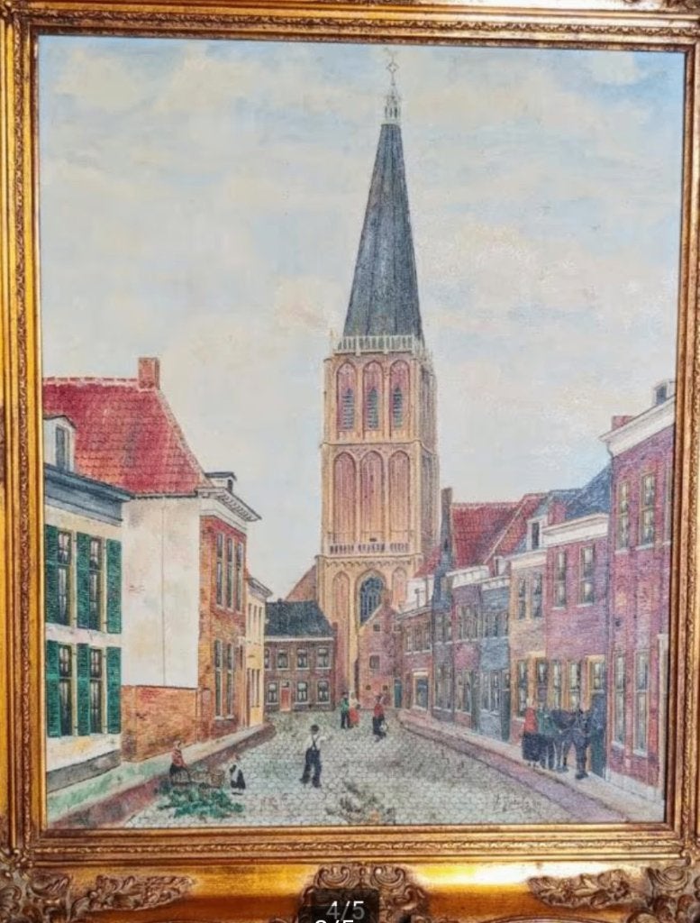 Olieverf schilderij "Jacobs", Ophalen, Gebruikt, Schilderij, Minder dan 50 cm