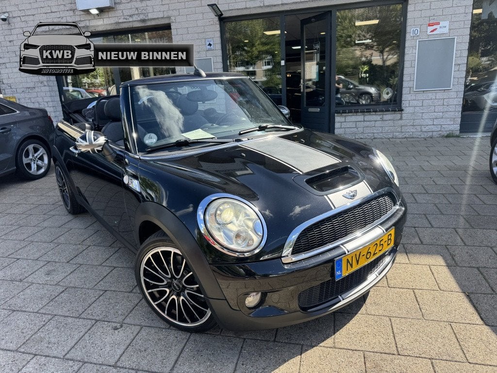 MINI Cabrio 1.6 Cooper S JCW Origineel Leer Navi Uniek, Auto's, Mini, Automatische klimaatregeling, Gebruikt, 4 cilinders, Cabriolet