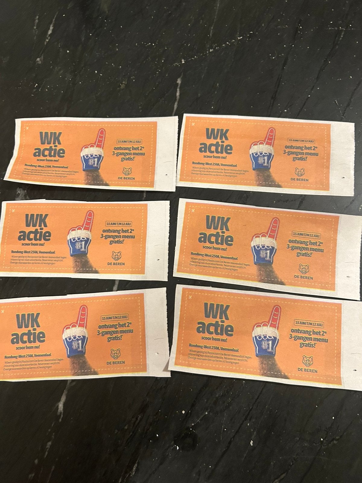 DE BEREN VEENENDAAL 2e driegangenmenu GRATIS, Drie personen of meer, Kortingsbon