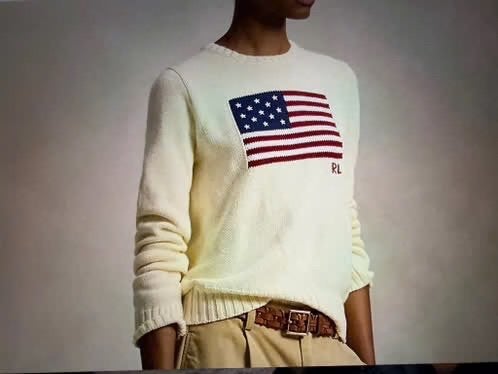 nieuwe beige dames trui Ralph Lauren Flag maat L-XL 40-42, Kleding | Dames, Beige, Maat 42/44 (L), Nieuw, Ophalen of Verzenden