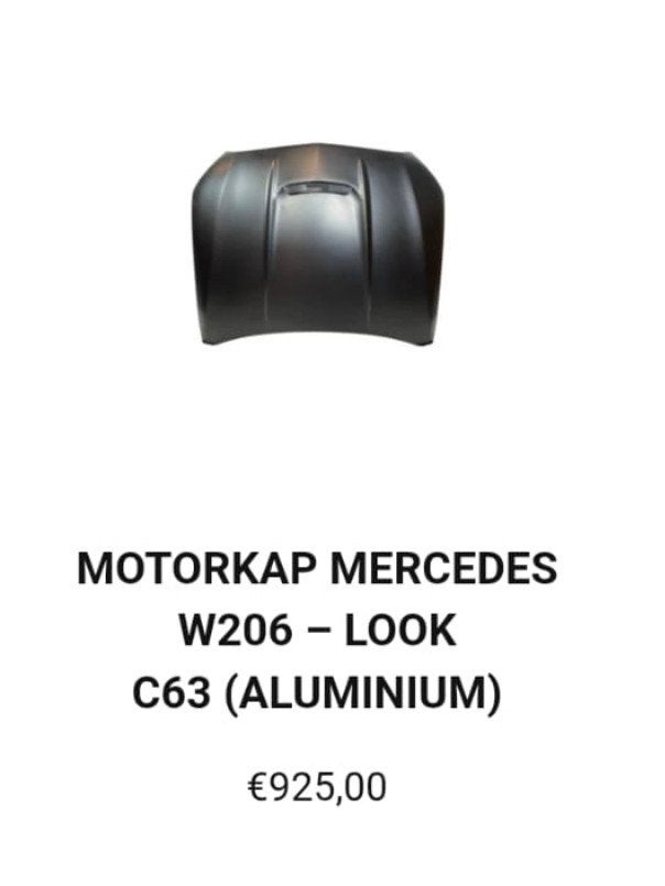 Motorkap Mercedes W206 C63 Look (Aluminium), Ophalen of Verzenden, Nieuw, Mercedes-Benz