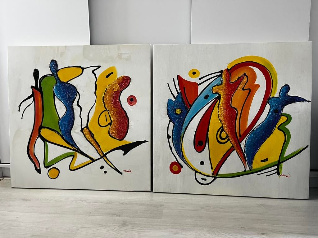 Schilderijen origineel op doek, Ophalen