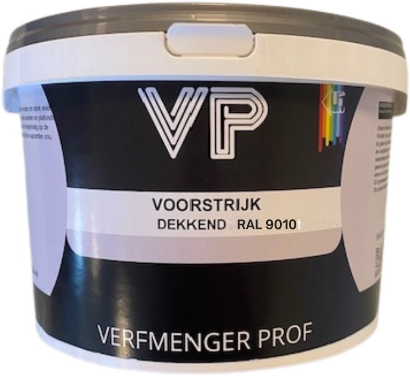 VP Dekkende Voorstrijk RAL 9010 - 10 Liter, Ophalen, Wit, Nieuw, Verf