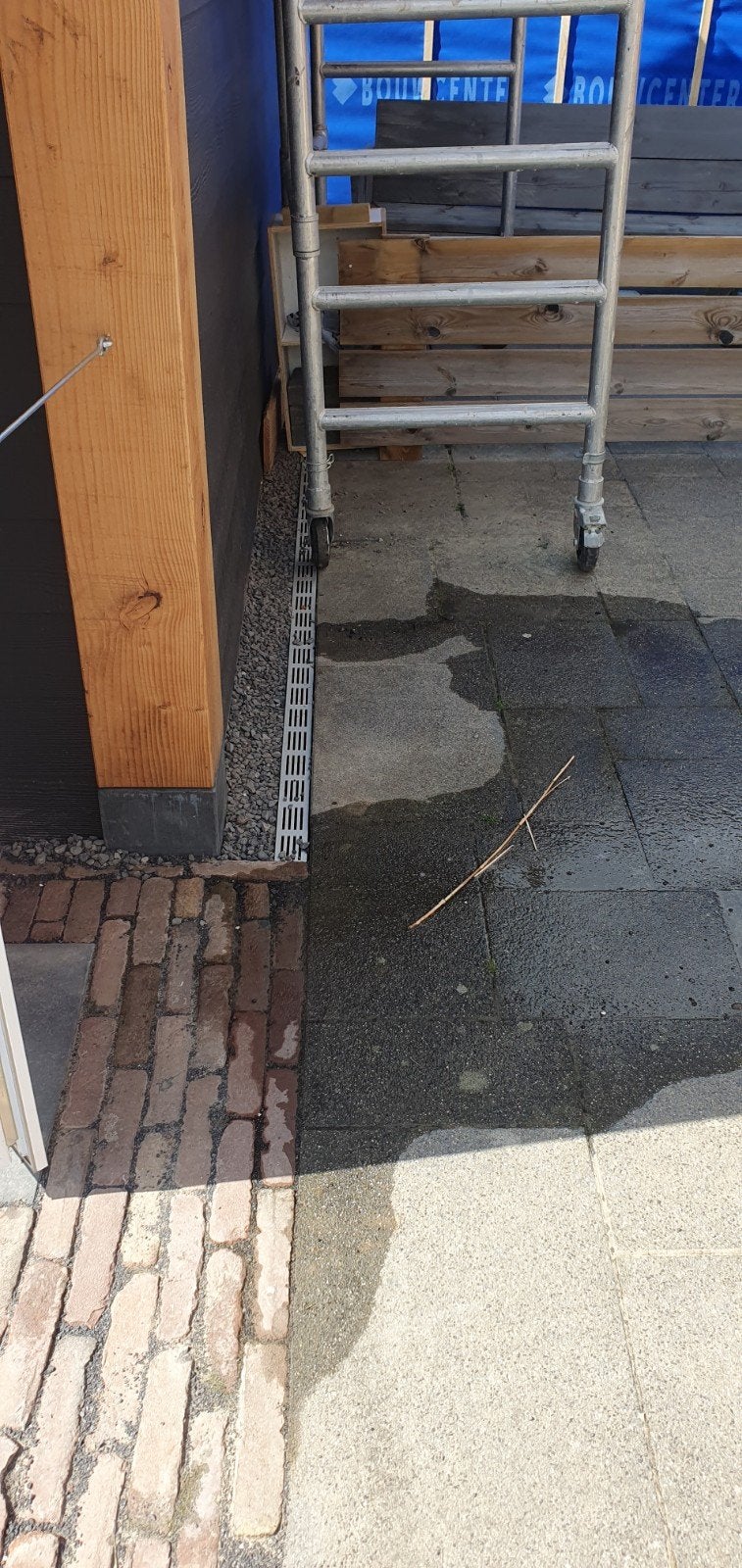 Lijngoot 2 meter + reststuk - Afvoergoot, Afvoer, Gebruikt, Pvc, 2 tot 4 meter