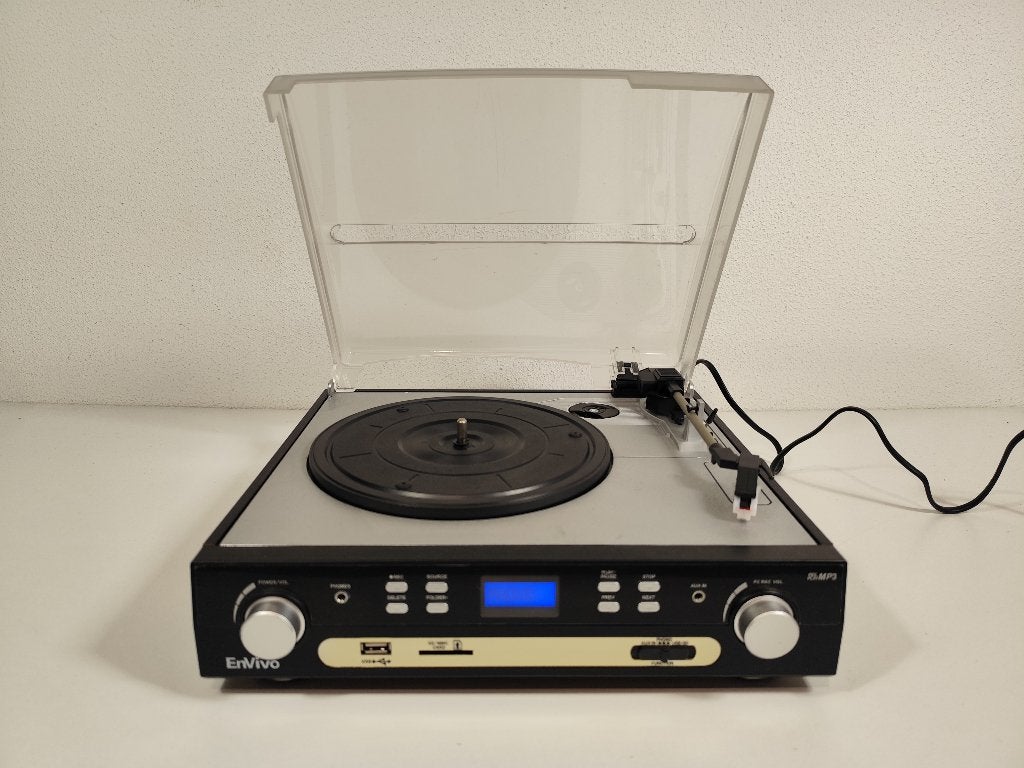 Envivo PO-1232 platenspeler met ingebouwde speakers, Audio, Tv en Foto, Platenspelers, Gebruikt, ., ., Platenspeler