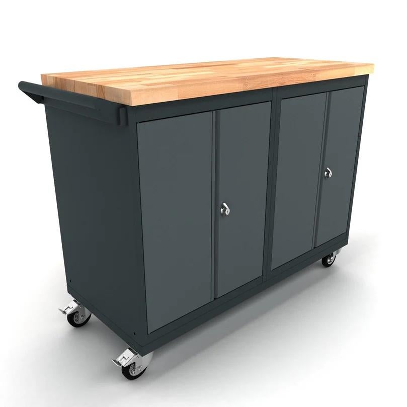 Verrijdbare Werkbank 2x 2 Deuren Kast / Nieuw