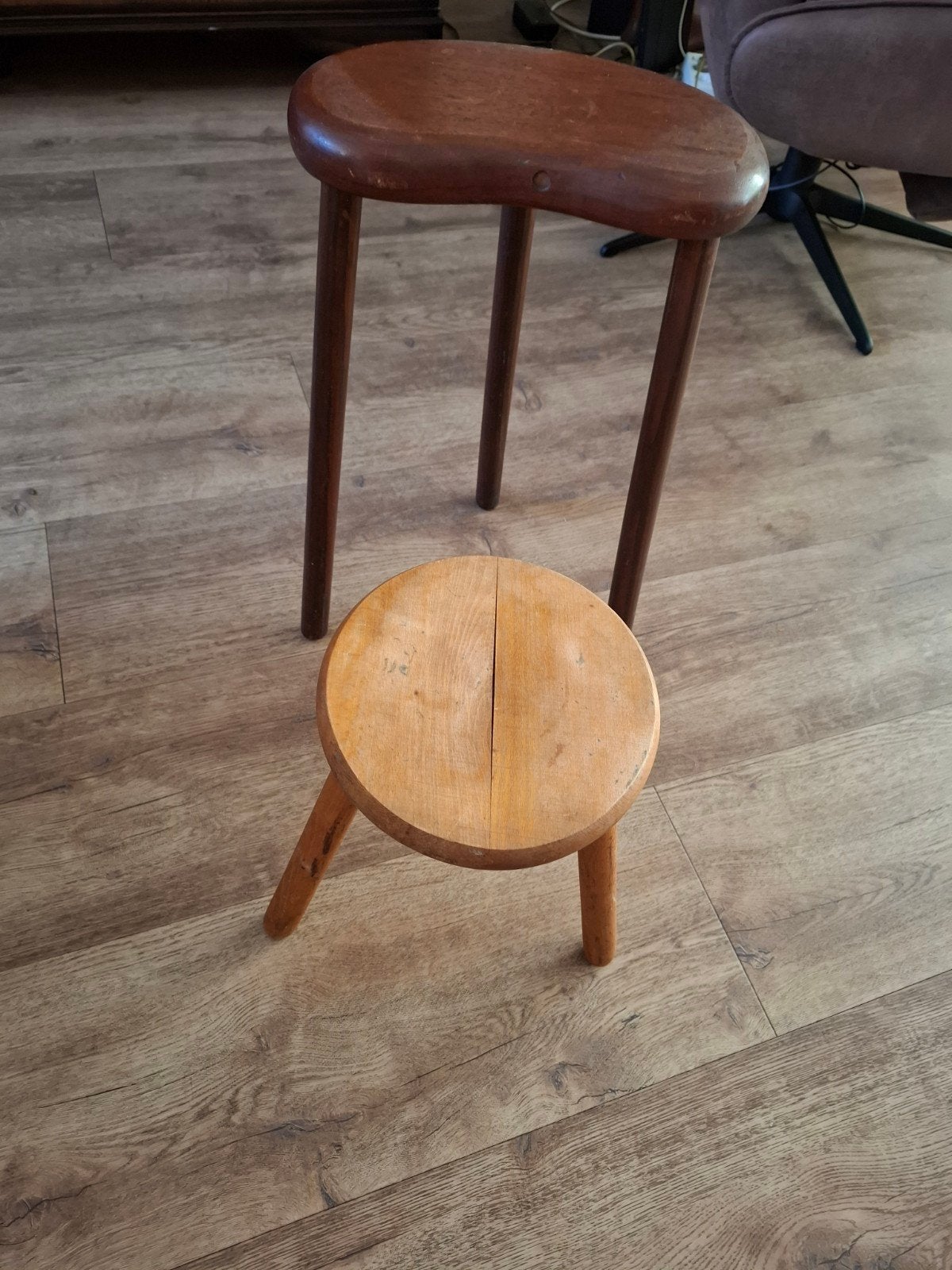 houten krukjes, Ophalen, Gebruikt, Hout