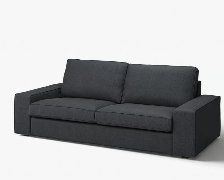 IKEA Kivik 3 zits bank Antraciet, Ophalen, Driepersoons, 75 tot 100 cm, Zo goed als nieuw